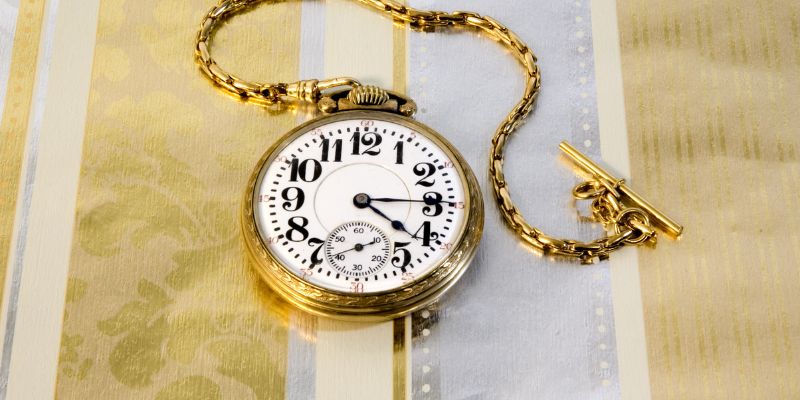 Image of a pocket watch to be used on American Awards of Augusta Maine website.