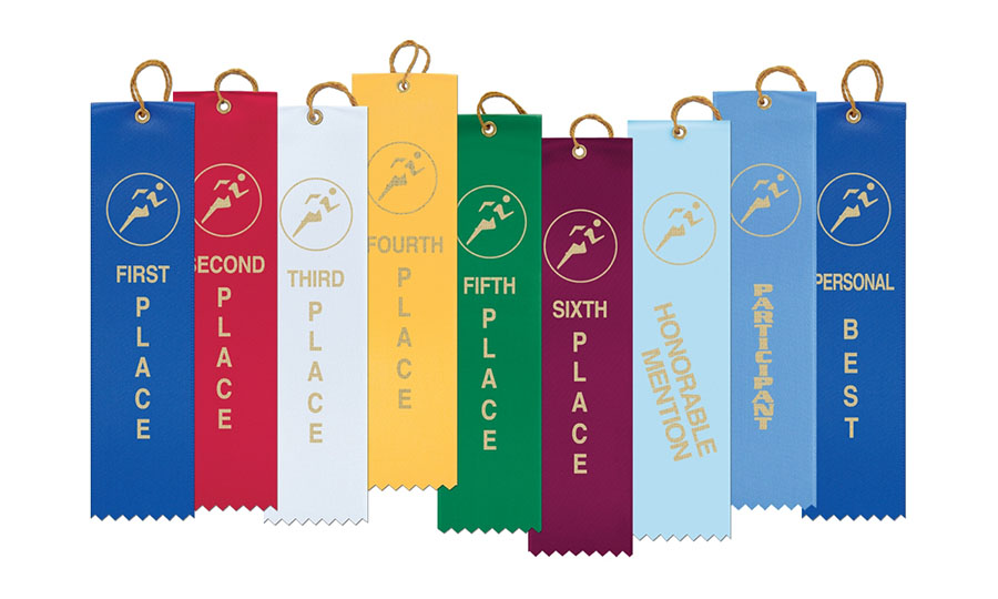 Image of Stock Place ribbons at American Awards of Augusta, Maine.