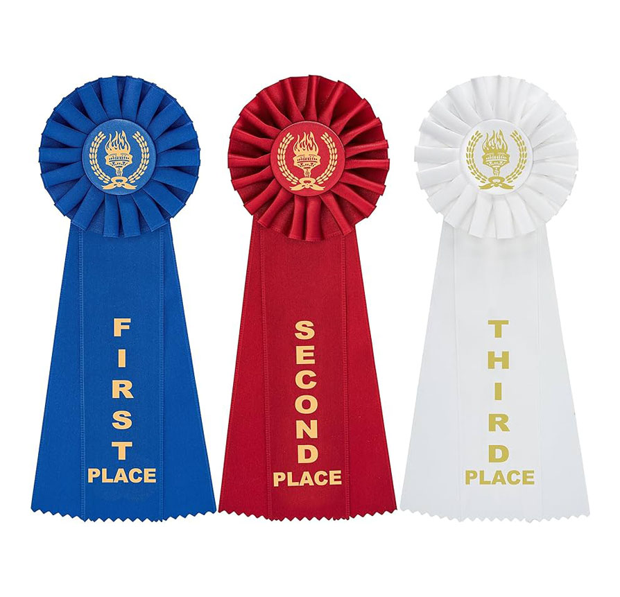 Image of Stock Rosette Ribbons from American Awards of Augusta, Maine